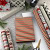 Hallmark Rustic Christmas Wrapping Paper Rolls with Cutlines on Reverse (6 Rolls: 180 Sq. Ft. Total) Red Barn, Truck, Sled, Black Plaid, Gray and Stripes(Rustic Christmas)