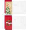 Hallmark Rustic Woodland Boxed Christmas Card Assortment (24 Cards and Envelopes) Moose, Deer, Raccoons, Snowmen, Geese, Foxes(Rustic Holidays Money Holder Assortment)