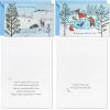 Hallmark Rustic Woodland Boxed Christmas Card Assortment (24 Cards and Envelopes) Moose, Deer, Raccoons, Snowmen, Geese, Foxes(Rustic Nature Holiday Scenes Card Assortment)