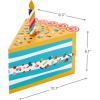 Hallmark Self-Sealing Gift Box Set with Zip Opening (2 Boxes: Rainbow, Birthday Cake) for Kids, Adults, Grandchildren, Teachers