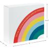 Hallmark Self-Sealing Gift Box Set with Zip Opening (2 Boxes: Rainbow, Birthday Cake) for Kids, Adults, Grandchildren, Teachers
