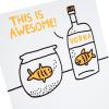 Hallmark Shoebox Funny Birthday Card (Vodka Goldfish)
