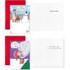 Hallmark Shoebox Funny Boxed Christmas Cards Assortment, Festive Cartoons (4 Designs, 24 Cards with Envelopes)(Funny Festive Cartoons  Holiday Card Assortment)