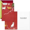Hallmark Shoebox Funny Christmas Assortment, 5 Cards with Envelopes (Cats, Snowmen, Santa)(Multicolor)