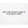 Hallmark Shoebox Funny Christmas Card (Ice Hole Polar Bears)(Buff Snowman  1 Card with Envelope)