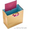 Hallmark Signature 7″ Medium Gift Bag with Tissue Paper (Hooray; Gold with Pink, Teal, Purple Confetti) for Bridal Showers, Graduations, Retirements and More