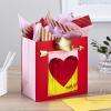 Hallmark Signature 7″ Medium Valentine’s Day Gift Bag with Tissue Paper (Heart Banner)(Heart with Arrow)