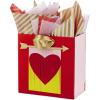Hallmark Signature 7″ Medium Valentine’s Day Gift Bag with Tissue Paper (Heart Banner)(Heart with Arrow)