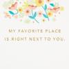 Hallmark Signature Anniversary Card (Gold and Woodgrain, Love You More) for Husband, Wife, Partner, Spouse(Favorite Place)