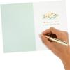 Hallmark Signature Anniversary Card (Gold and Woodgrain, Love You More) for Husband, Wife, Partner, Spouse(Favorite Place)