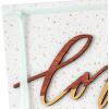 Hallmark Signature Anniversary Card (Gold and Woodgrain, Love You More) for Husband, Wife, Partner, Spouse(Gold and Woodgrain  Love You More)