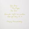 Hallmark Signature Anniversary Card for Husband, Wife, Boyfriend, Girlfriend (Love of My Life)(Wooden You & Me)