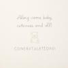 Hallmark Signature Baby Shower Card for New Parents (Hello Little One) Welcome New Baby, Congratulations, Gender Reveal(Stroller)
