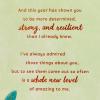 Hallmark Signature Birthday Card (Seashell Birthday Cake)(Determined  Strong  Resilient)