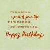 Hallmark Signature Birthday Card (Seashell Birthday Cake)(Determined  Strong  Resilient)
