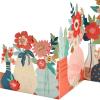 Hallmark Signature Blank Card (Rainbow)(Displayable Accordion Fold Flowers)