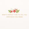 Hallmark Signature Christmas Card (Floral Merry Christmas)(Merry Christmas Floral)