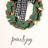 Hallmark Signature Christmas Card (Peace and Joy Wreath)(Peace and Joy Wreath)