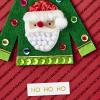 Hallmark Signature Christmas Card (Red Truck)(Santa Sweater)