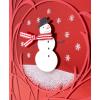 Hallmark Signature Christmas Card for Family (So Glad We’re Family)(Snowman with Red Background)