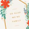 Hallmark Signature Christmas Card for Family (So Glad We’re Family)(Wreath  So Glad We’re Family)
