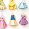 Hallmark Signature Disney Princess Birthday Card with Stickers (Belle, Ariel, Jasmine, Cinderella)(Disney Princess Dresses)
