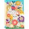 Hallmark Signature Displayable Easter Card (Accordion Fold Pop Up Flowers and Bunnies)(Accordion Fold Pop Up Flowers and Bunnies)