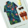 Hallmark Signature Displayable Easter Card (Accordion Fold Pop Up Flowers and Bunnies)(Hawaiian Shirt)