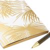 Hallmark Signature Gold Softcover Journal (Gold Palm Print)(1 Count (Pack of 1))