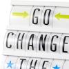 Hallmark Signature Graduation Card (Go Change the World Letterboard)(Go Change the World)