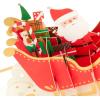 Hallmark Signature Paper Wonder Pop Up Christmas Card (Classic Wreath)(Santa Pop Up Card)
