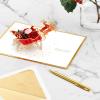 Hallmark Signature Paper Wonder Pop Up Christmas Card (Classic Wreath)(Santa Pop Up Card)