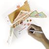Hallmark Signature Paper Wonder Pop Up Christmas Card (Gingerbread)(Gingerbread Pop Up  Plays Music and Lights Up)