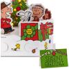Hallmark Signature Paper Wonder Pop Up Christmas Card (Peanuts, Snoopy’s Dog House)(Charlie Brown Pop Up  Plays Christmastime is Here)