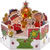 Hallmark Signature Paper Wonder Pop Up Christmas Card (Peanuts, Snoopy’s Dog House)(Charlie Brown Pop Up  Plays Christmastime is Here)