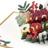 Hallmark Signature Paper Wonder Pop-Up Christmas Card (Happy Holidays) Winter Flowers