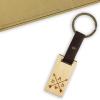 Hallmark Signature Peanuts Fathers Day Card (Snoopy and Woodstock Canoeing) (799FFW2007)(Dad  Removable Wood Keychain)