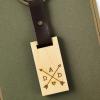 Hallmark Signature Peanuts Fathers Day Card (Snoopy and Woodstock Canoeing) (799FFW2007)(Dad  Removable Wood Keychain)
