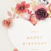 Hallmark Signature Premium Birthday Card (Candles, Someone Who Shines) for Coworker, Friend, Sibling(Birthday Flowers)