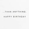 Hallmark Signature Romantic Birthday Card (Love You More Letterboard)(Love You More Letterboard)