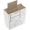 Hallmark Signature Studio 10″ Large Square Gift Bag with Tissue Paper (Happy Birthday) Teal, Gray, Pink, Blue on White(Minimal Teal  Gray  Pink  Blue)