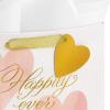 Hallmark Signature Studio 7″ Medium Gift Bag with Tissue Paper (Embossed Hearts, White, Pink, Gold) for Birthdays, Valentine’s Day, Baby Showers, Bridal Showers(Happily Ever After)