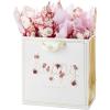 Hallmark Signature Studio 7″ Medium Square Birthday Gift Bag with Tissue Paper (Blush Pink, Gold Foil Happy Birthday) for Wife, Daughter, Sister, Aunt, Teen(Pink Flowers)