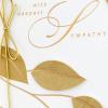Hallmark Signature Sympathy Card (Angel Feathers)(Paisley Leaves)