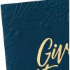 Hallmark Signature Thanksgiving Card (Blessings and Love)(Give Thanks  Embossed Fall Wreath)