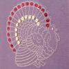 Hallmark Signature Thanksgiving Card (Blessings and Love)(Turkey with Sequins)