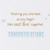 Hallmark Signature Wedding Card (Happy Wedding Day)(Video Game Wedding Cake)