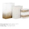 Hallmark Silver Gift Bag Assortment – Diamonds, Stripes, Dots (Pack of 6: 2 Medium 9″, 2 Large 11″, 2 Extra Large 14″) for Birthdays, Mother’s Day, Weddings, Bridal Showers, Any Occasion(Gold  White)