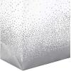 Hallmark Silver Gift Bag Assortment – Diamonds, Stripes, Dots (Pack of 6: 2 Medium 9″, 2 Large 11″, 2 Extra Large 14″) for Birthdays, Mother’s Day, Weddings, Bridal Showers, Any Occasion(Silver  White)