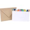 Hallmark Single-Panel Notecards (Triangle Trim, 50 Cards and Envelopes)(Triangle Trim)